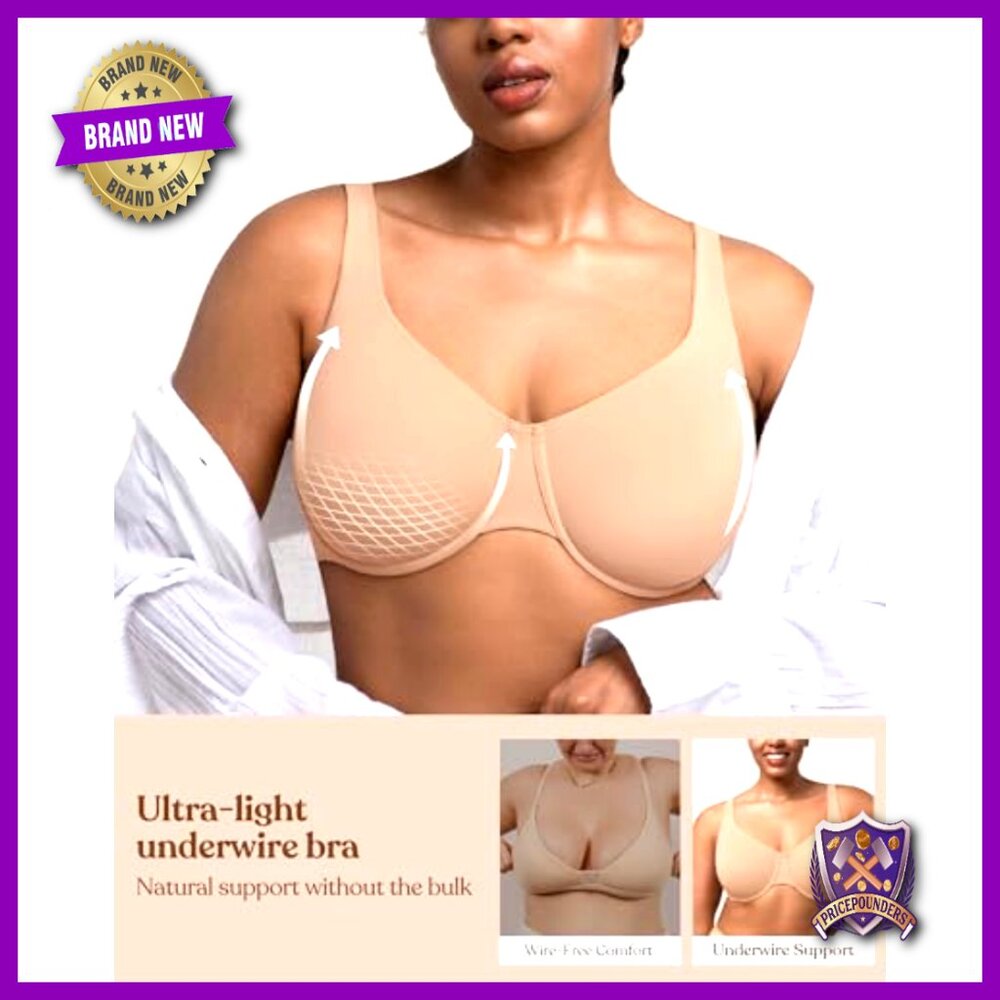 Plus Size Full Coverage Minimizer Bra Seamless Un… - image 5